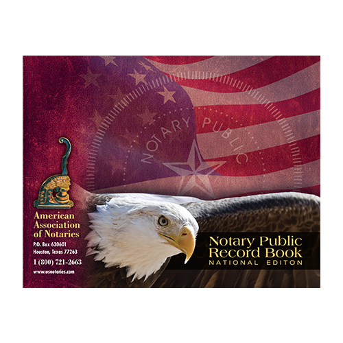 Arkansas Notary Public Journal (Record Book) - Eagle & U.S. Flag Cover