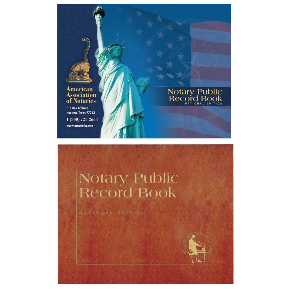 Arkansas Notary Record Book - (448 entries with thumbprint space) Notary Record Book - (450 entries with thumbprint space)