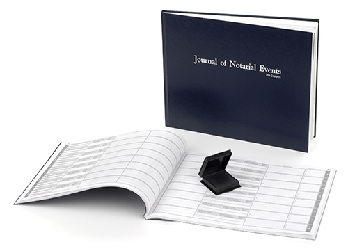 Arkansas Hard Cover Notary Journal with Thumbprint Pad